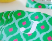 Monogrammed Coasters - IKAT2 Collection - set of 12