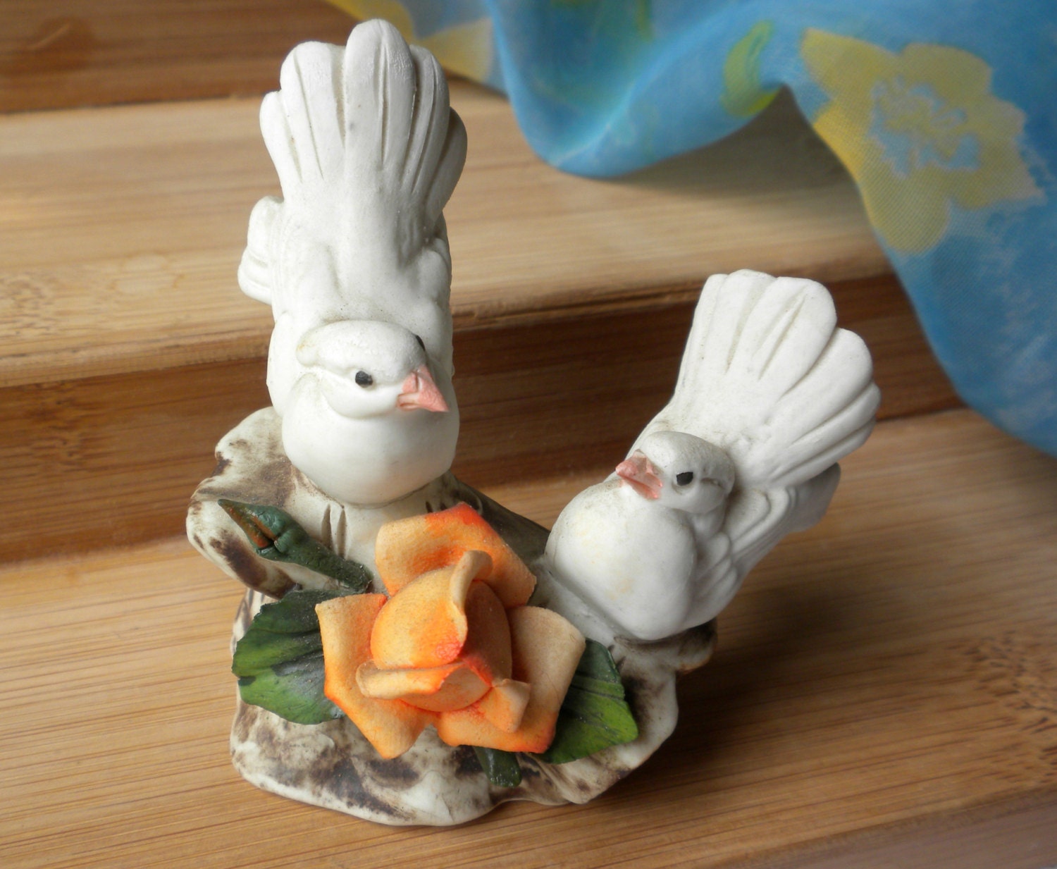 Capodimonte love doves, made in Italy, collectible pottery, wedding gift, shower gift