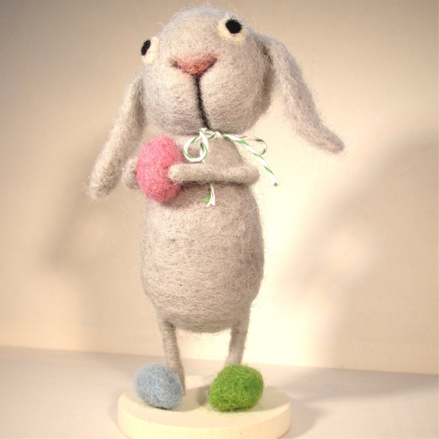 Needle Felted Wool Easter Bunny