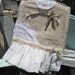 Clothespin Bag - Farm Style - "Fresh From The Line" - White on White, Tattered Ruffles, Shabby Country, Farmhouse Chic