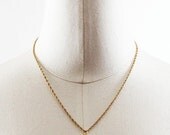 Vintage White Tiny Heart Necklace