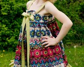 Girls Summer Tie Front Knot Dress Size 8
