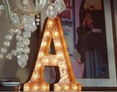 Vintage Marquee Lights - Ready to Ship - Letter A