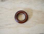 60s Wooden Circle Pin