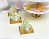 Pistachio St Honoré Pastry - 12th Scale Miniature Food