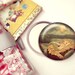 Pocket Mirror, Mermaid, Party Favor, Mirror, Compact, Baby Shower, Birthday, Stocking Stuffer - Full Moon at the Mermaid Lagoon