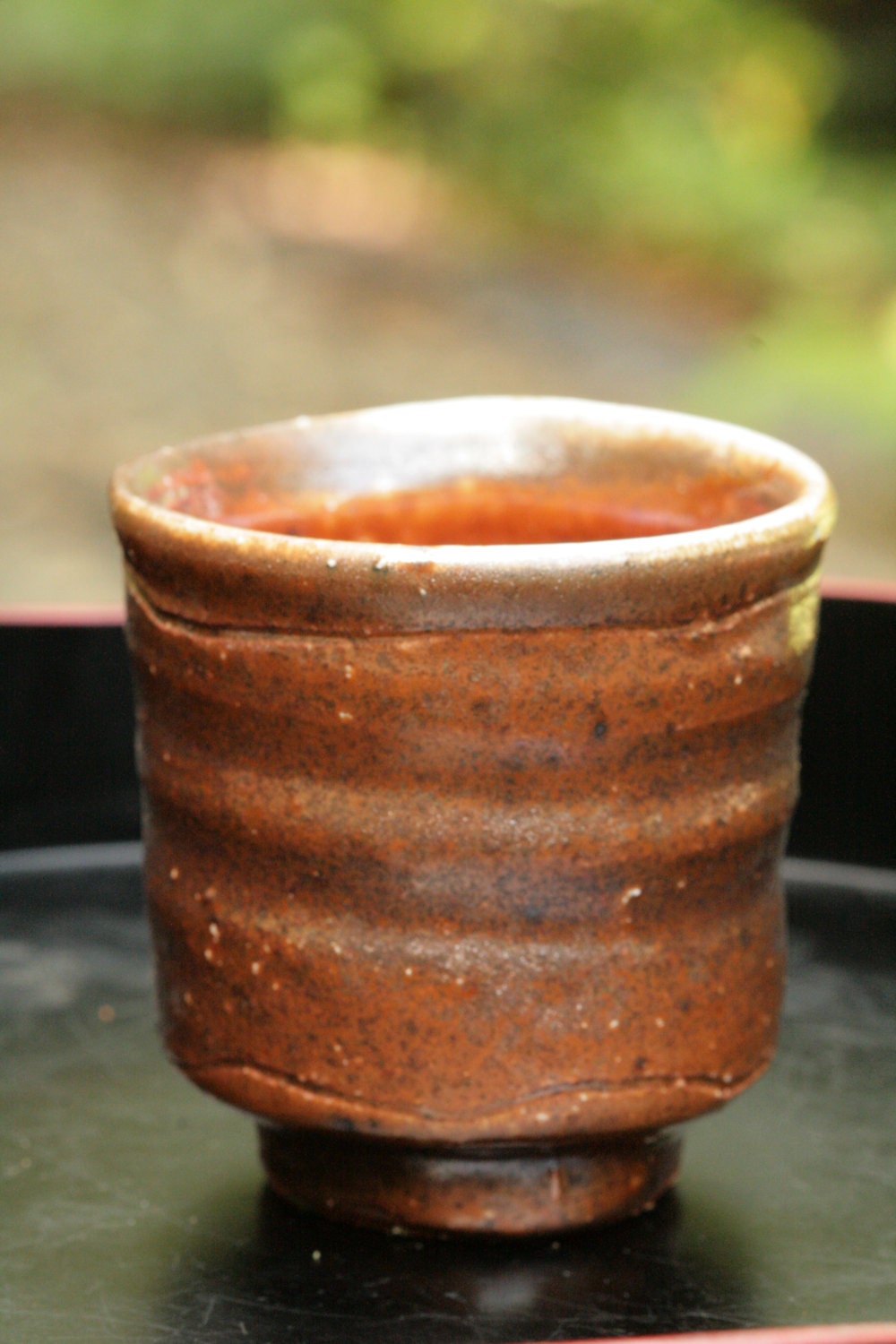 Wood-fired Yunomi, Red Shino