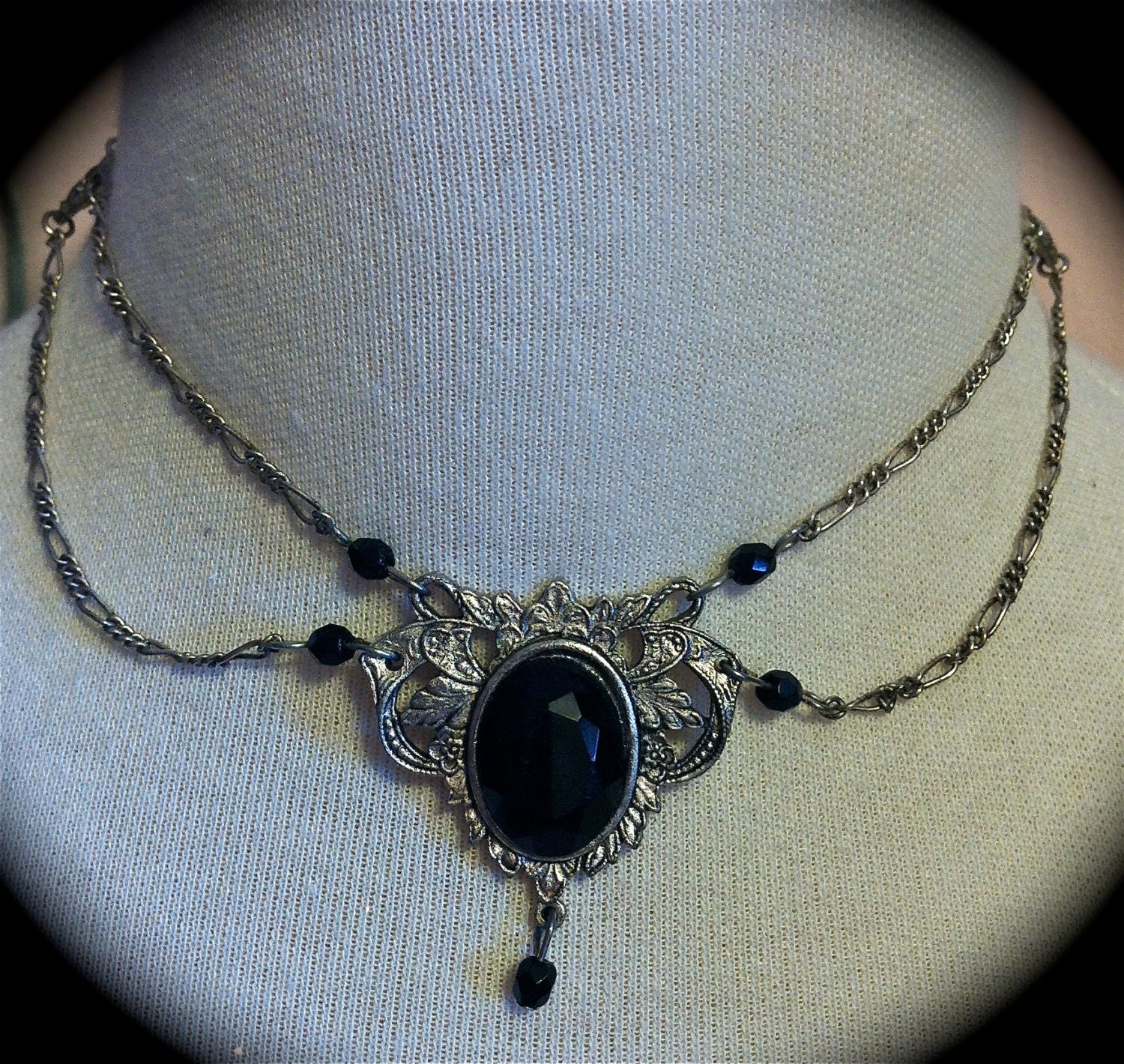 IRISH Princess St. Dymphna Medieval Onyx Necklace