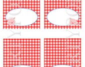 Diy BBq Food Label or Name place card, Tabel tent cards, Barbeque Printable,  BB-q  Party Decoration, Pig INSTANT DOWNLOAD