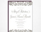 Abrielle Wedding Invitation (Printable)