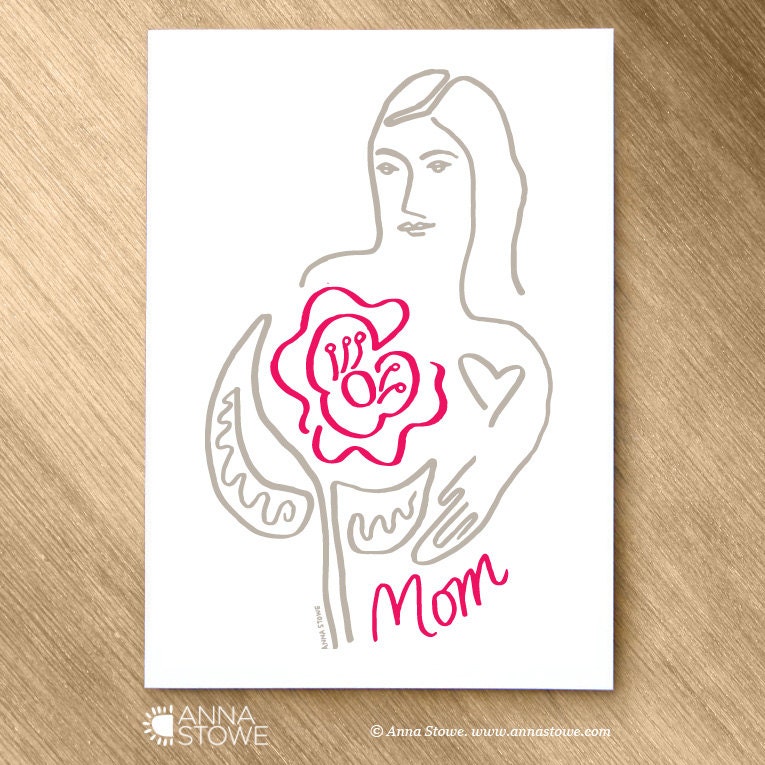 Mother's Day Card 5x7 - blank