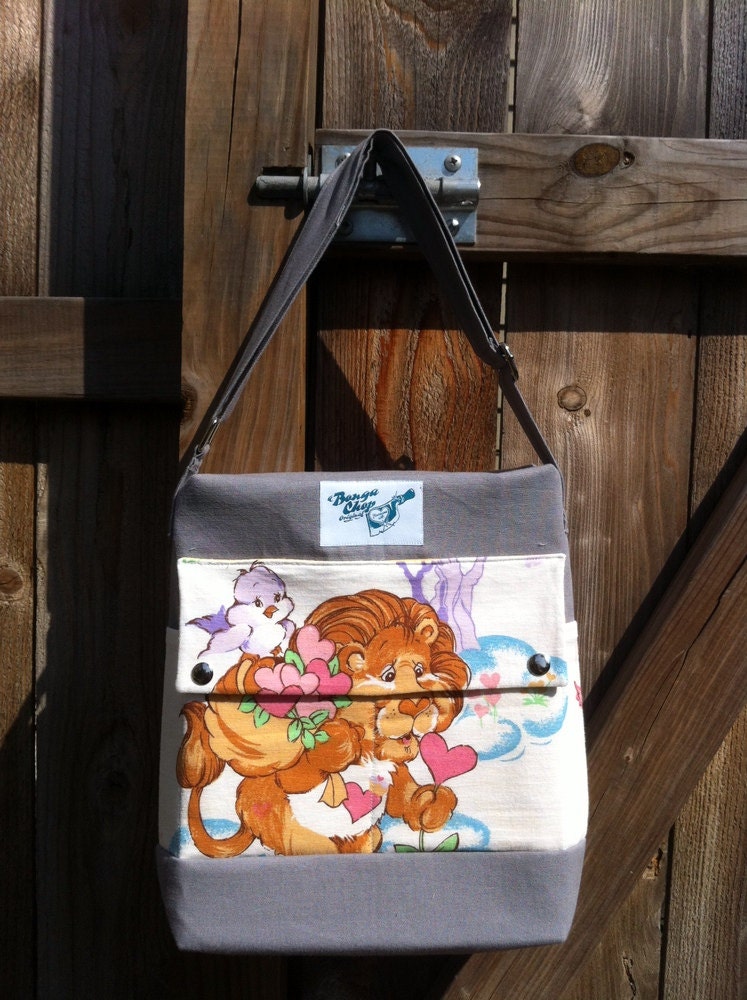 Care Bear Cousins Messenger Bag Upcycled OOAK