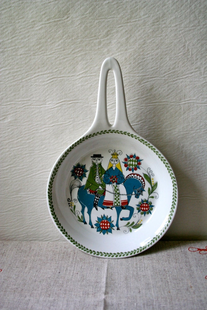 Vintage Figgjo Flint FF Norway Saute Pan Saga Norsk Skillet