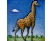 SALE   Giraffe original oil painting
