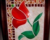 Mosaic Red Tulip Picture