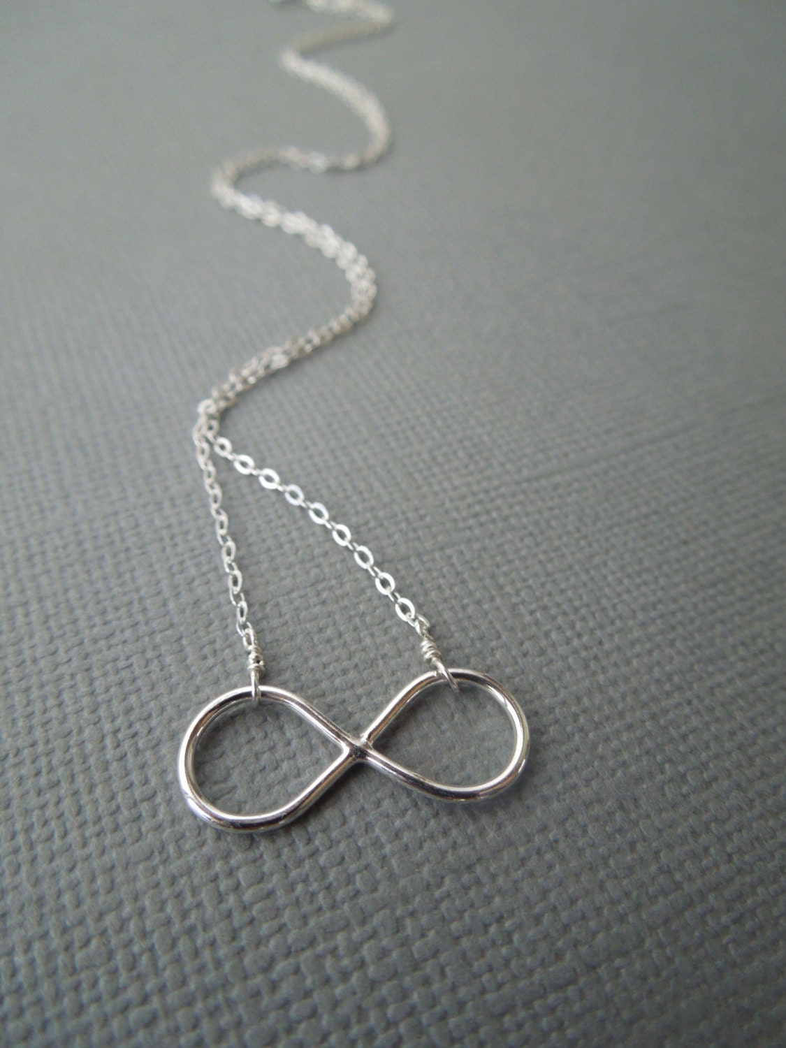 infinity necklace, delicate, simple, modern, figure eight, sterling silver, eternity, love, friendship, promise, dainty, bridemaids gift
