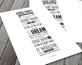 Morrisey Lyrics Quote Please Let Me Get What I Want by The Smiths Typography Letterpress Effect A2 Print, Home Wall Art, Retro Vintage Art