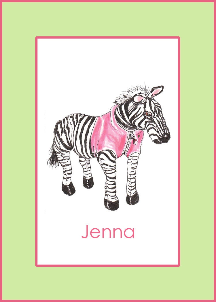 New Animal Print personalized 5X7