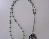 Pagan Rosary / Witches Rosary / Meditation Beads / Altar Beads / Talisman / Amulet / Pentagram / Wiccan / Pagan / Free Ship in US