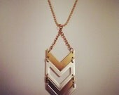 Minimalistic Chevron Pendant Necklace