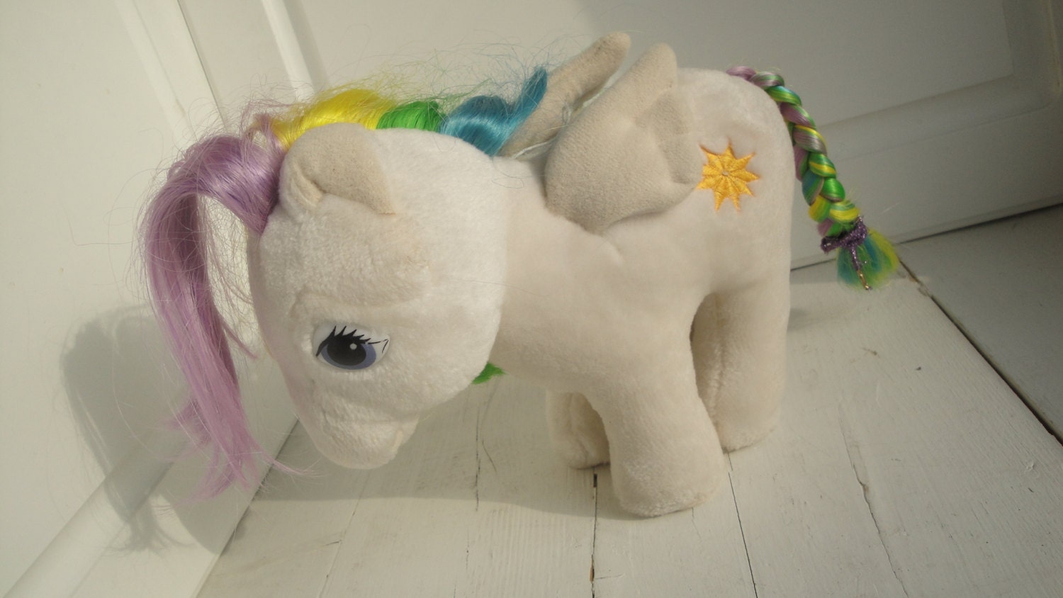 1980s Vintage My Little Pony Softies Starshine Pegasus