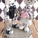 Gothic Grungy Robot Wedding Cake Topper READY TO SHIP Clay, Wire, Paint