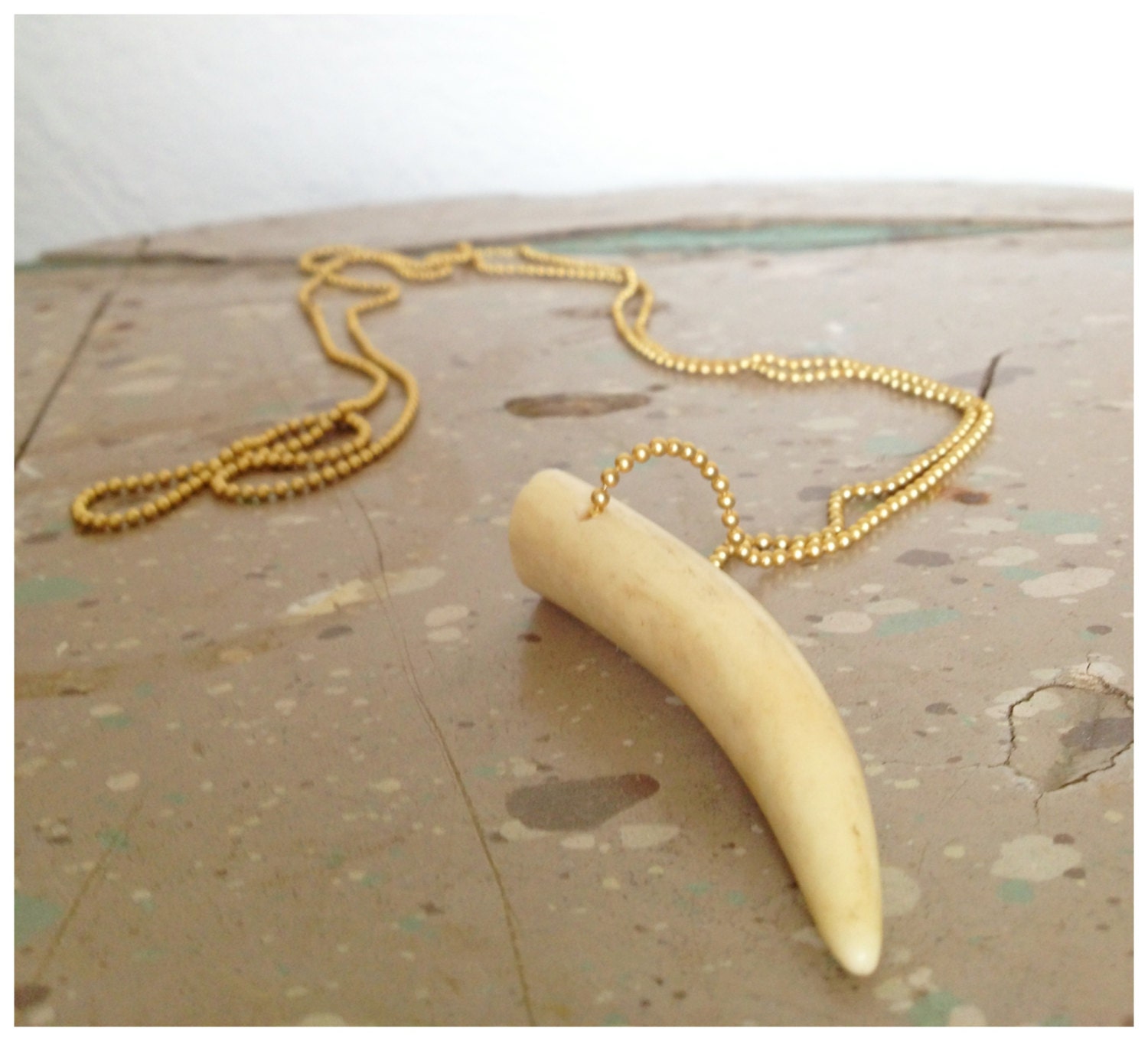 Deer antler necklace FREE SHIPPING