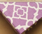 Baby Book (Pregnancy - 5 years) - Dark Purple Lattice  (134 designed journaling pages & personalization with every album)