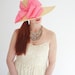 Yellow and Pink Sun Hat - Designer Hat