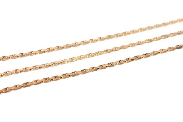 9 feet - Matte Gold Flat Chain - solid brass - interconnecting box snake chain -  2mm x 4mm or .05" x .1"