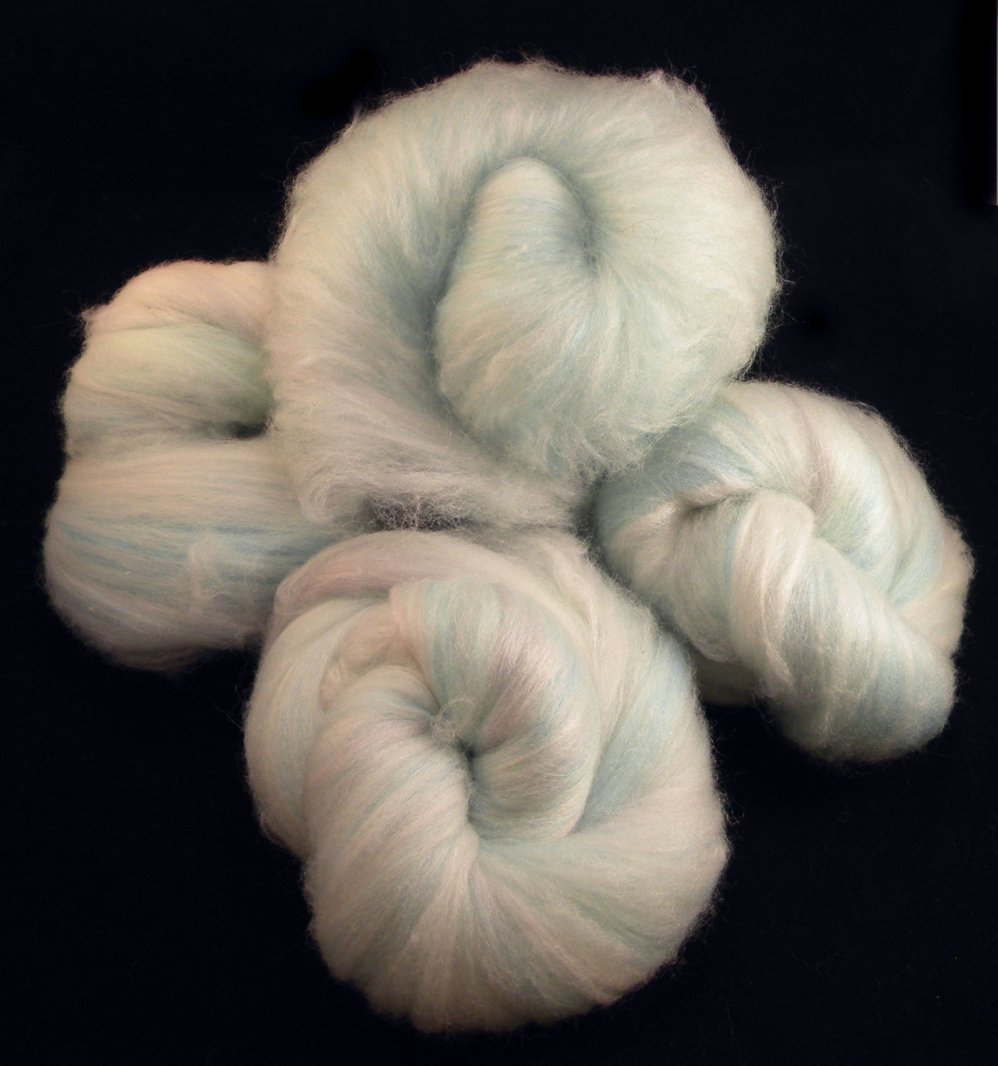 Tiffany Box - Take 2 - Phativersay - Batt - NO BLING- Superwash Bamboo Silk Nylon - Blue Green Silver