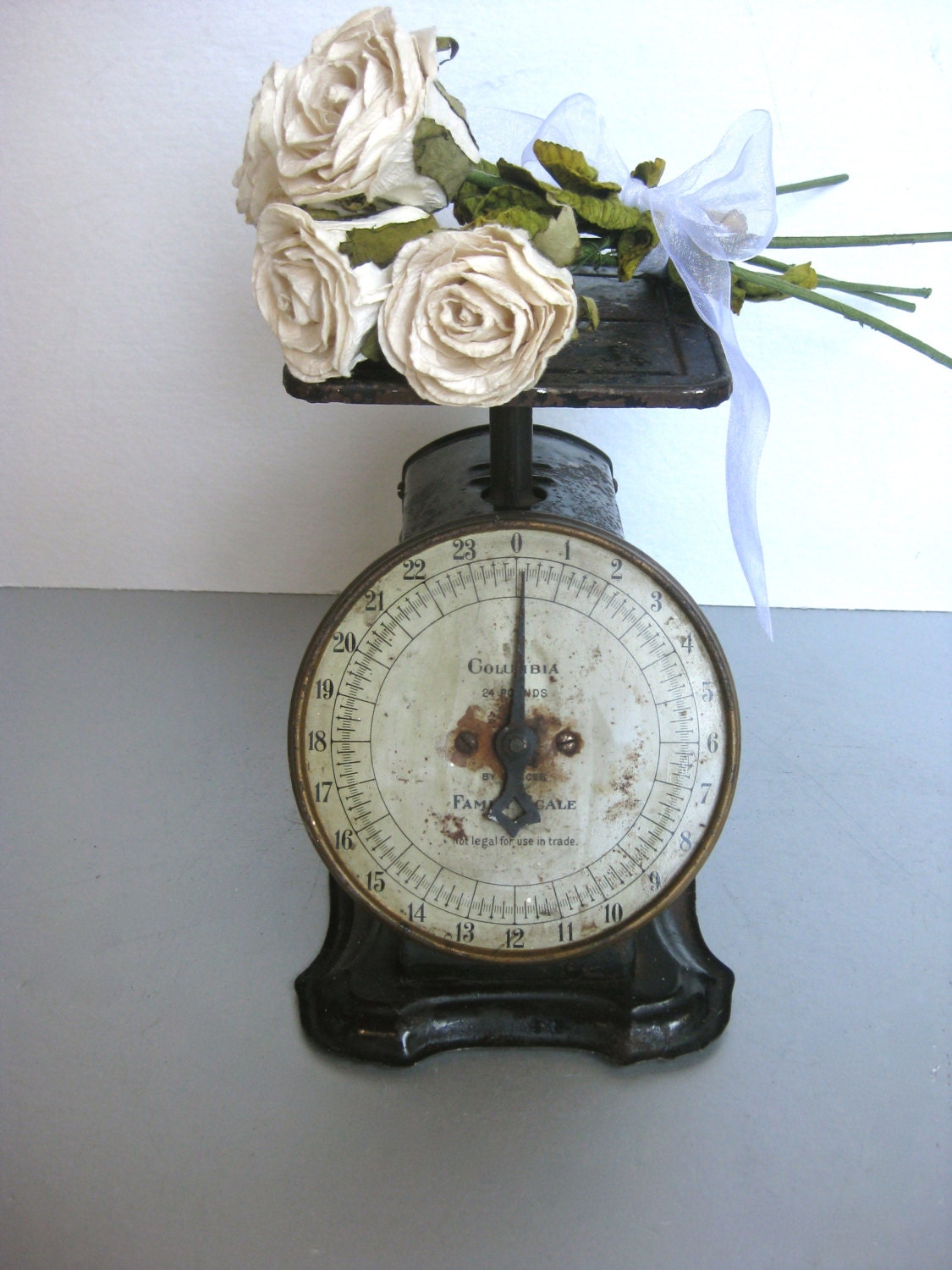 Antique Scale, Vintage Scale, Old Scale, Rustic, Farmhouse, Family Scale, Shabby, Cottage, Prop, Kitchen Decor