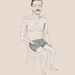 ORIGINAL ILLUSTRATION // Tattooed Man (Your Family History) Illustration Print