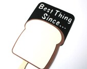 Photo booth Props. Birthday Photo Props. Wedding Photo Props. Photo Props. Party Props. Props on a Stick. Booth - Sliced Bread Booth Sign