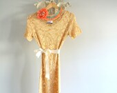 Vintage lace dress, Aline dress, sheath, mori girl romantic clothing, women's vintage, cottage chic, spring summer 2013, small