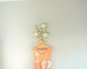 Tangerine Dress, mori girl romantic lace tulle sundress, party, boho chic, shabby coral, women's, woman's dress, true rebel clothing