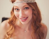 Victorian Bridal Embroidered Halo Headband  - 2012 Design
