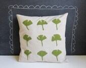 Ginko leaves pillow cover