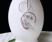 Bird Brooch Sterling Silver Love Bird Tribal Pin