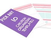 Pick Any 10 Organizing Pages of Your Choice From Any Chevron Kit