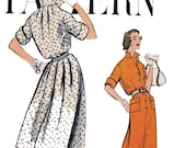 Sz 14 Vintage 50s Vogue Sewing Pattern 9434 Shirt Waist Dress Size 14 Bust 34
