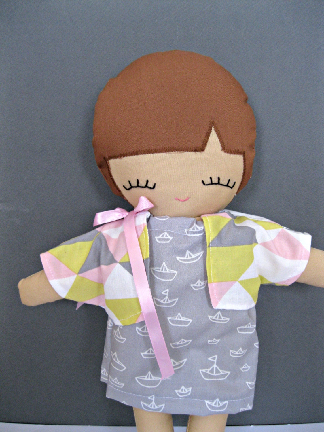 Rag Doll, Organic Olivia Cloth Doll, Eco-Friendly Organic Fabric Toy