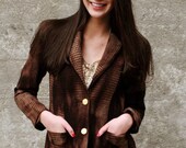 VTG 80's Woodsy Multicolor Tweed Wool Blazer