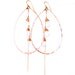 XL Falling Moonstones - Moonstone and Rose Gold Filled Handmade Hoop Earrings