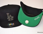 Rhinestone La Snapback hat