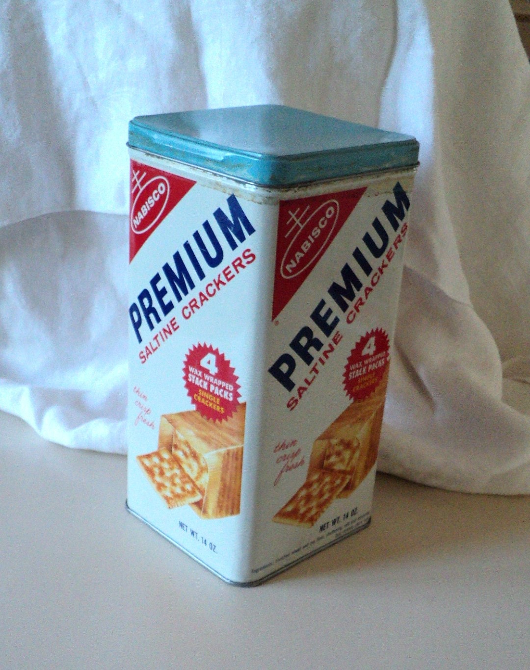 Vintage Nabisco Premium Saltine Crackers Metal Box