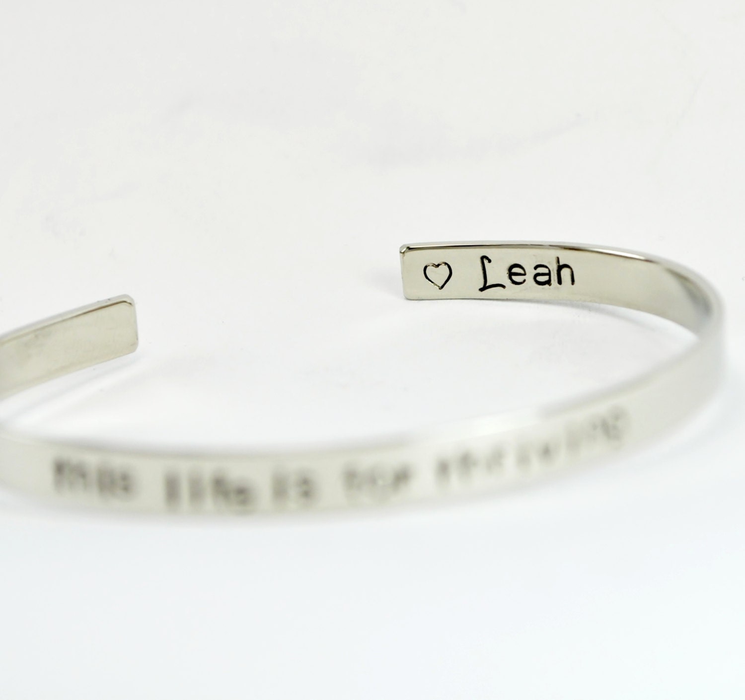 Add a Secret Message to the INSIDE of your Bracelet - ONLY a 2.00