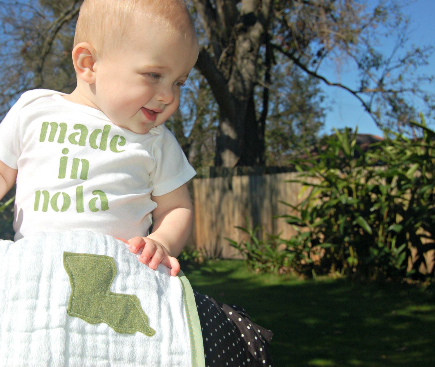 Funny Baby Shirt Made in CUSTOM CITY Funny Baby Onesie Custom Baby Gift