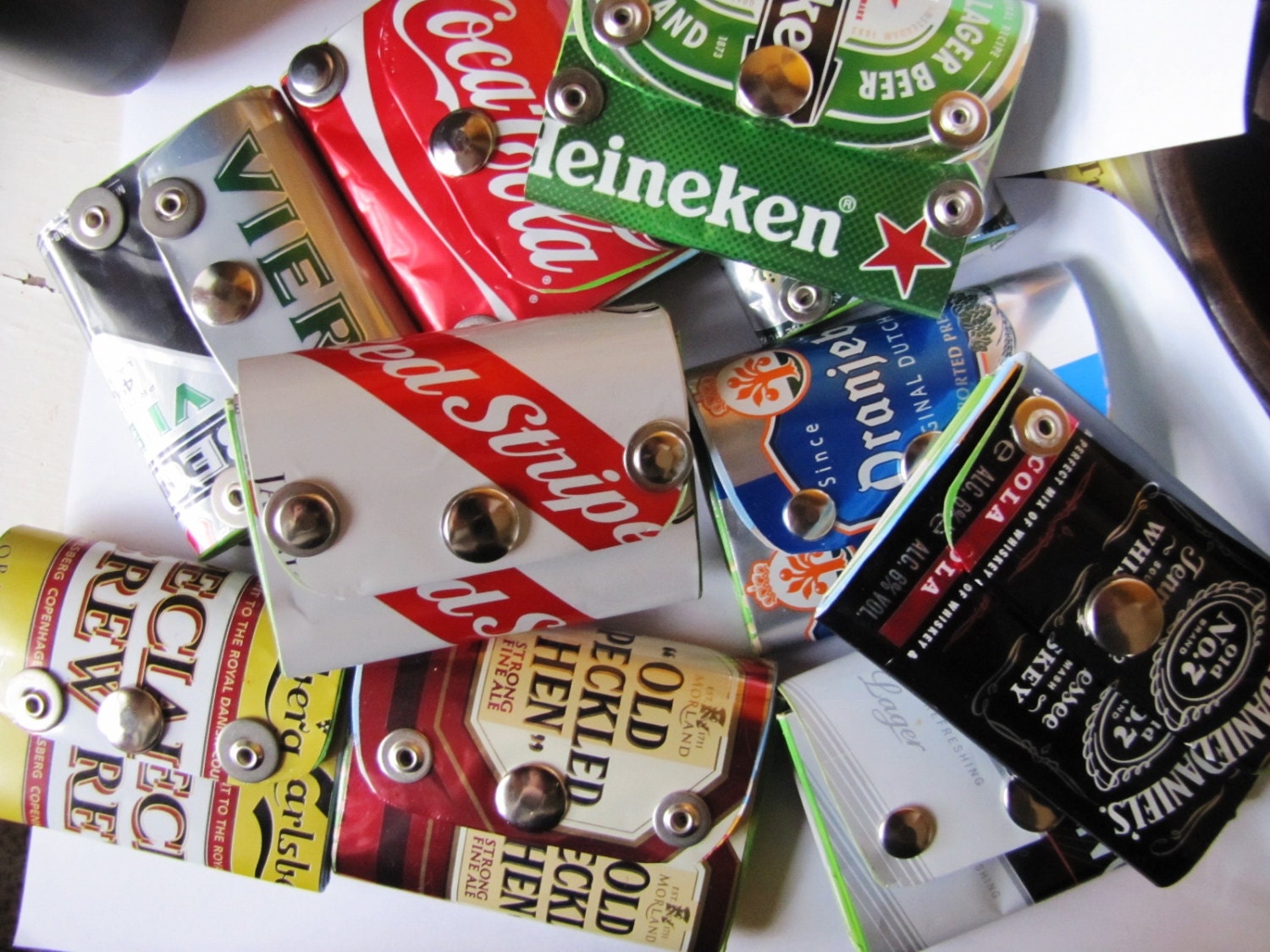 Recycled Beer can Wallet, choose your brand