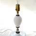 Vintage Milk Glass Lamp-WORKS-Metal-from Tessiemay